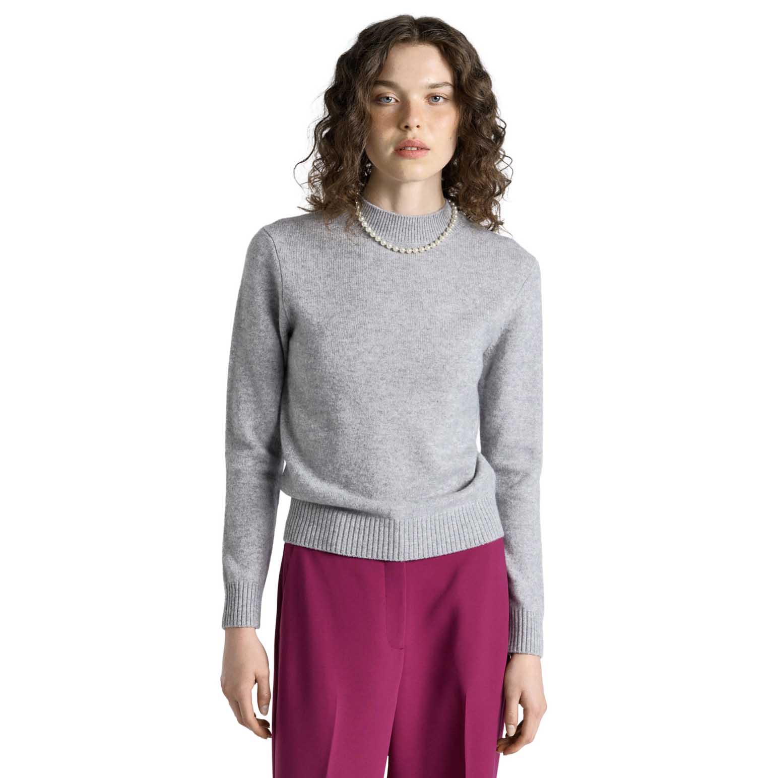 Cue Merino Cashmere Blend Mock Neck Knit
